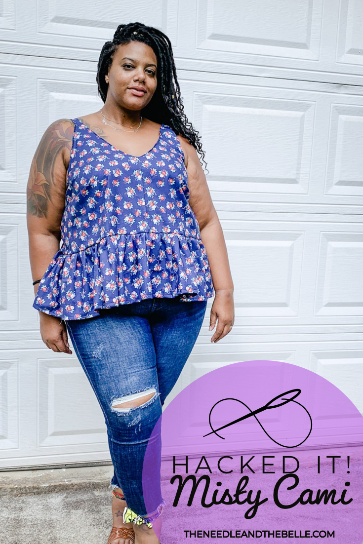 Sew Altered Style just came out with their first pattern, the Misty Cami. I tested it and loved it. So then I decided to hack it! See how to do it here.