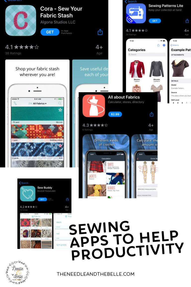 Sewing Apps To Get You Organized - Needle & The Belle