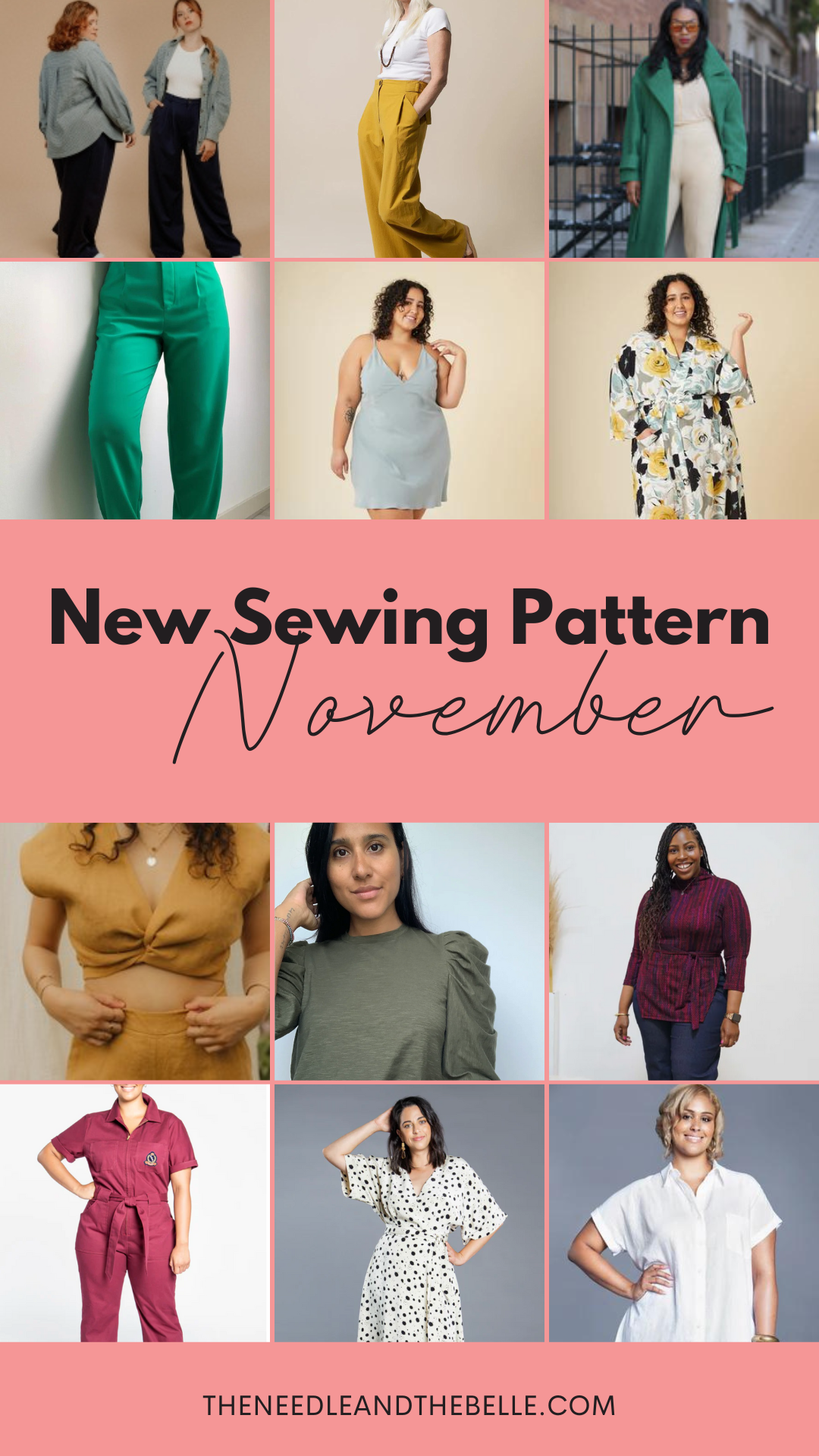 New Sewing Pattern November is here! It's time to break out all of those patterns you've bought and never made to add to your wardrobe!