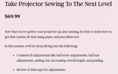 Projector Sewing 101 Resources